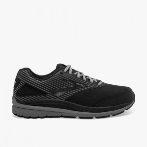 Brooks Addiction Walker Suede Black / Black | 25RVCLNQY