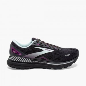 Brooks Adrenaline GTS 23 Black / Light Blue / Purple | 61NVQJPKB