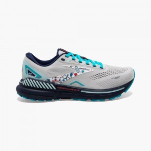 Brooks Adrenaline GTS 23 Grey / Blue / Red | 61SCFYWVR