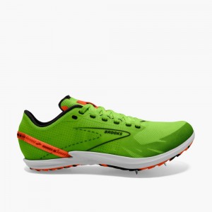 Brooks Draft XC Green / Red Orange / White | 17IJLGAZT