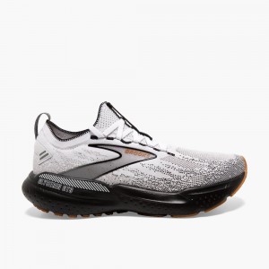 Brooks Glycerin StealthFit GTS 21 White / Grey / Black | 13OFZCDVI