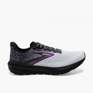 Brooks Launch 10 Black / White / Purple | 34FNBMVYP