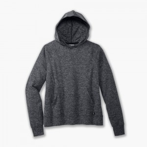 Brooks Luxe Hoodie Black | 05IPBGKSQ