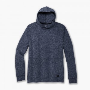 Brooks Luxe Hoodie Blue | 75MSYNQXP