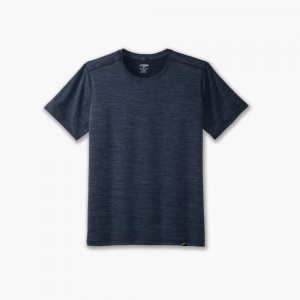 Brooks Luxe Short Sleeve Blue | 41XHSNDFT