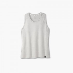 Brooks Luxe Tank Light Grey | 90DCJQLWN