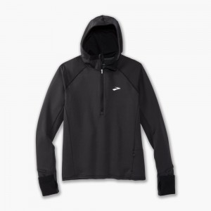 Brooks Notch Thermal Hoodie 2.0 Black | 78JNCRIVG