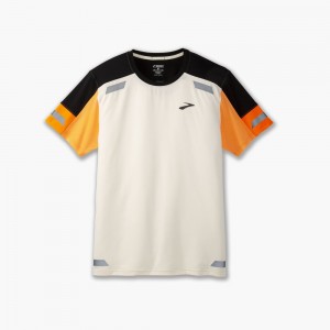 Brooks Run Visible Short Sleeve 2.0 Black | 37UASWGVK