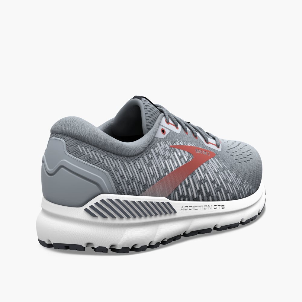 Brooks Addiction GTS 15 Grey / Red | 43JIPYOAS