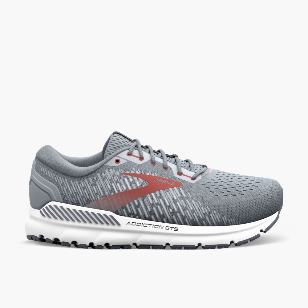 Brooks Addiction GTS 15 Grey / Red | 43JIPYOAS