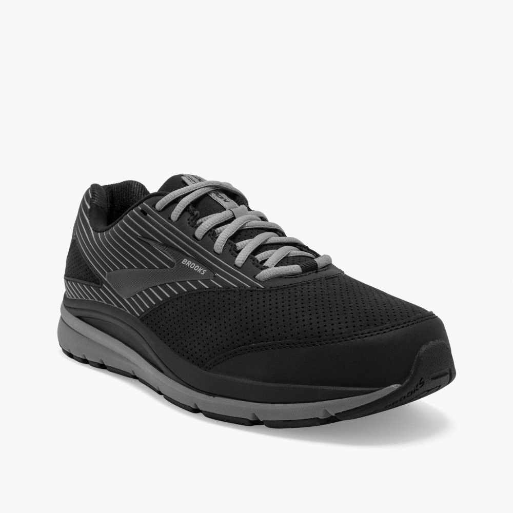 Brooks Addiction Walker Suede Black / Black | 25RVCLNQY