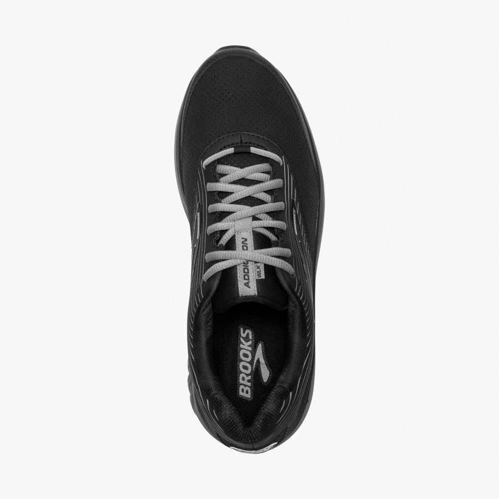 Brooks Addiction Walker Suede Black / Black | 25RVCLNQY