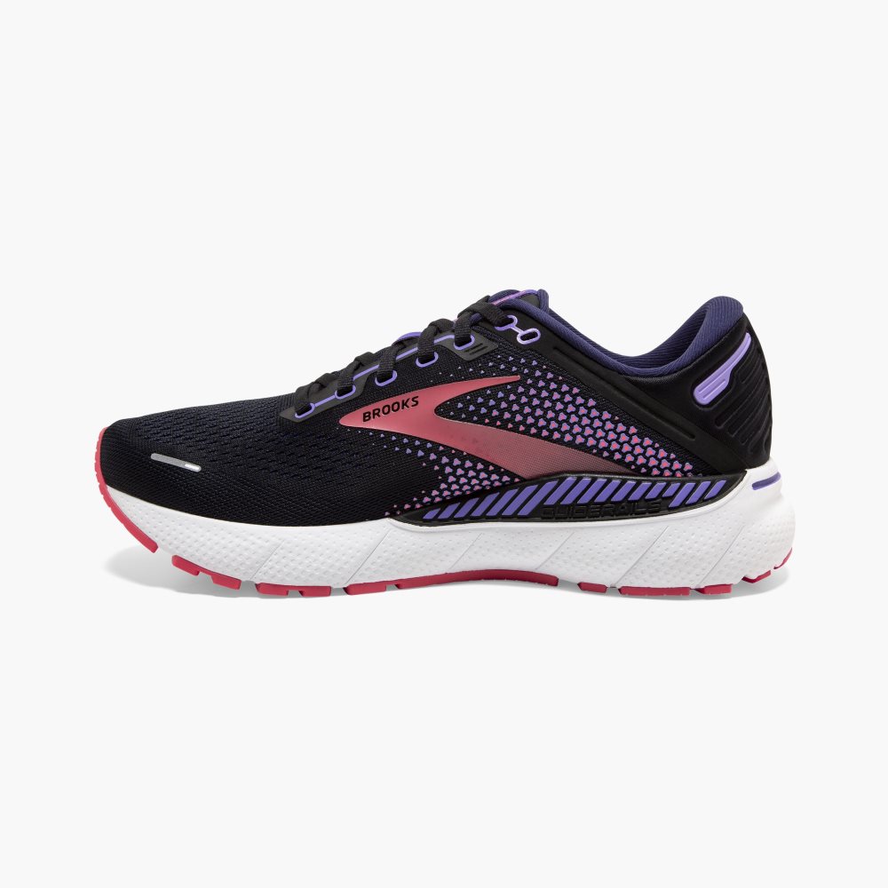 Brooks Adrenaline GTS 22 Black / Purple / Coral | 94CRAPDZI