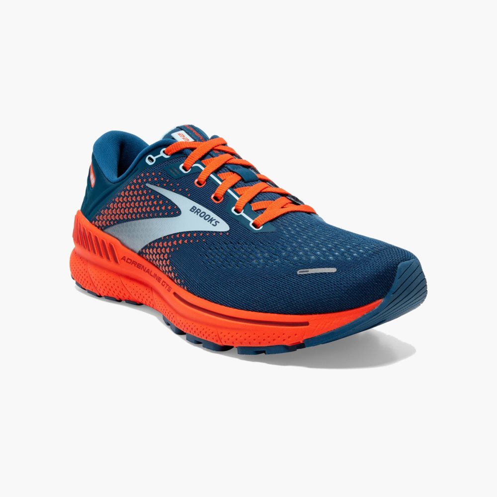 Brooks Adrenaline GTS 22 Blue / Light Blue / Orange | 76ASBUGKV