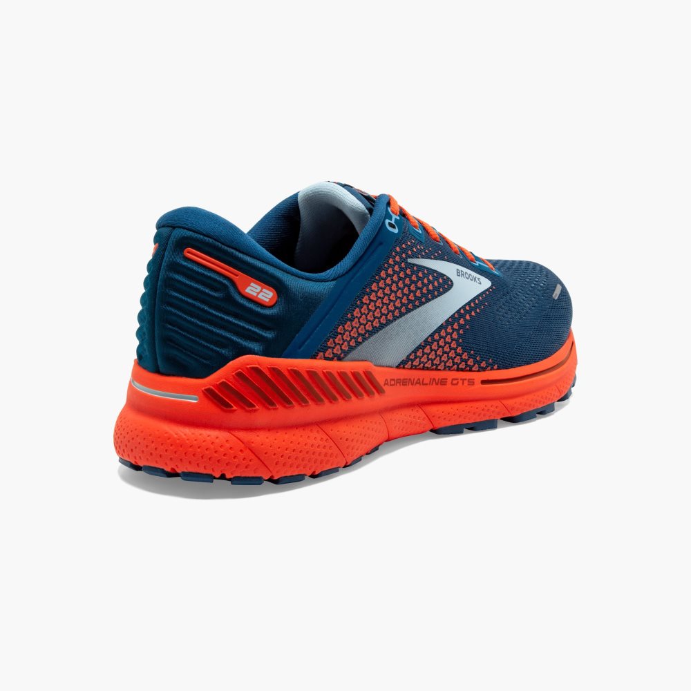 Brooks Adrenaline GTS 22 Blue / Light Blue / Orange | 76ASBUGKV