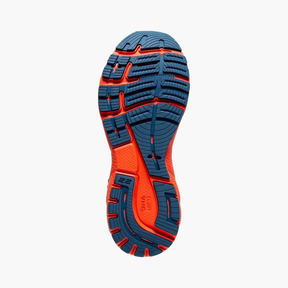 Brooks Adrenaline GTS 22 Blue / Light Blue / Orange | 76ASBUGKV