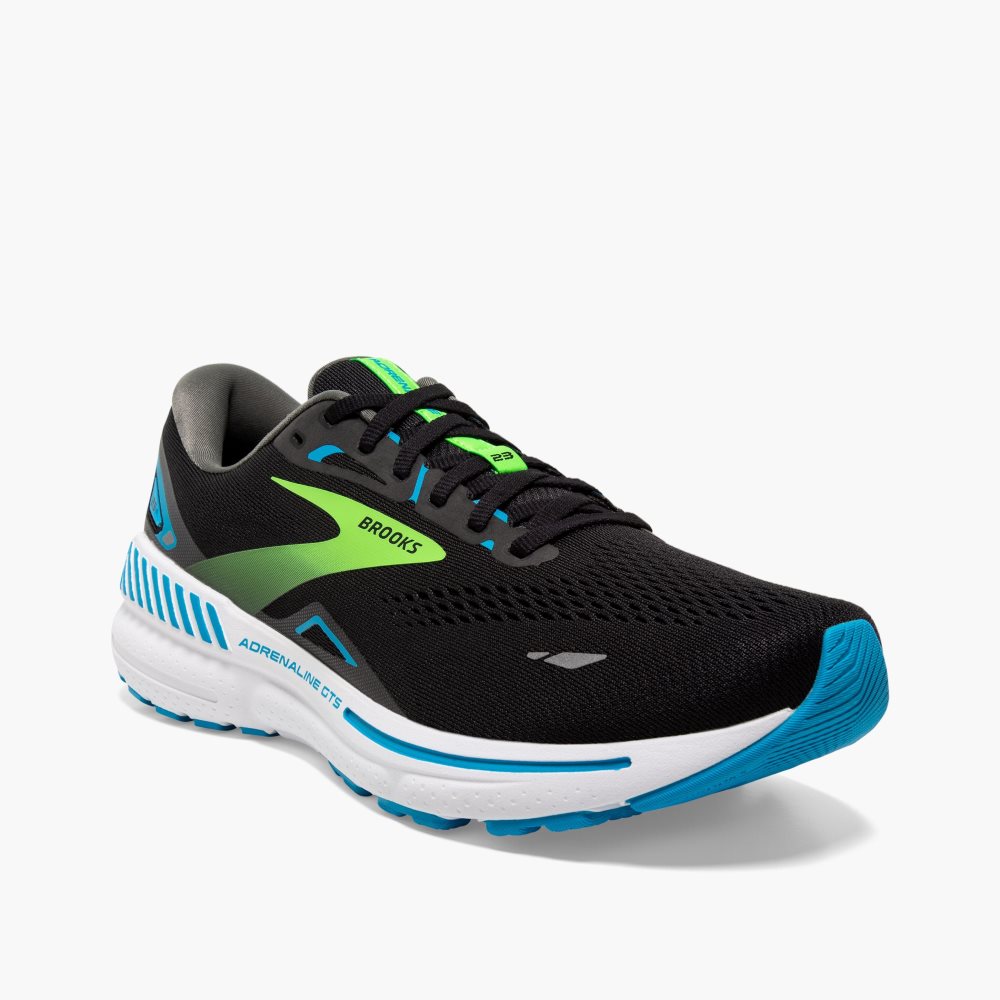 Brooks Adrenaline GTS 23 Black / Green | 73GQWFHZA