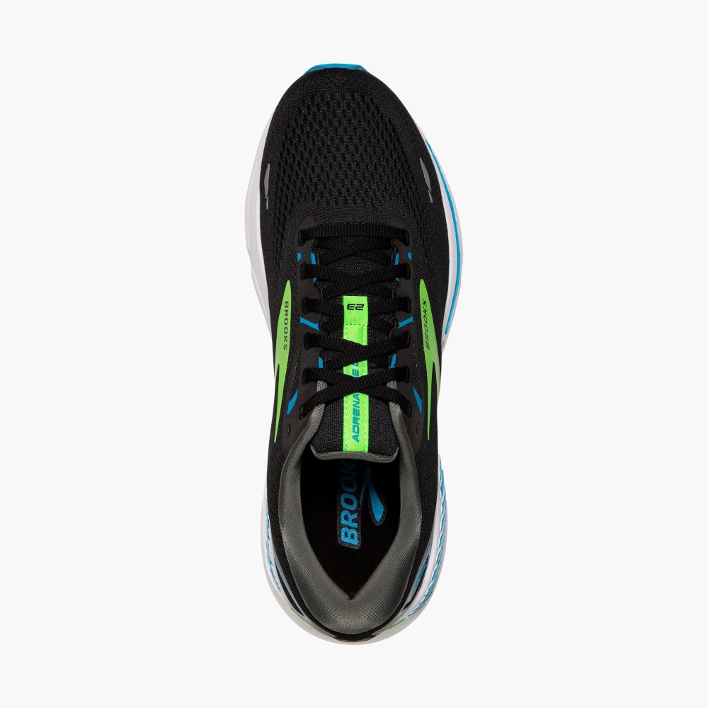 Brooks Adrenaline GTS 23 Black / Green | 73GQWFHZA