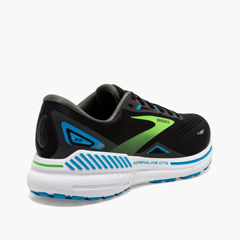 Brooks Adrenaline GTS 23 Black / Green | 73GQWFHZA