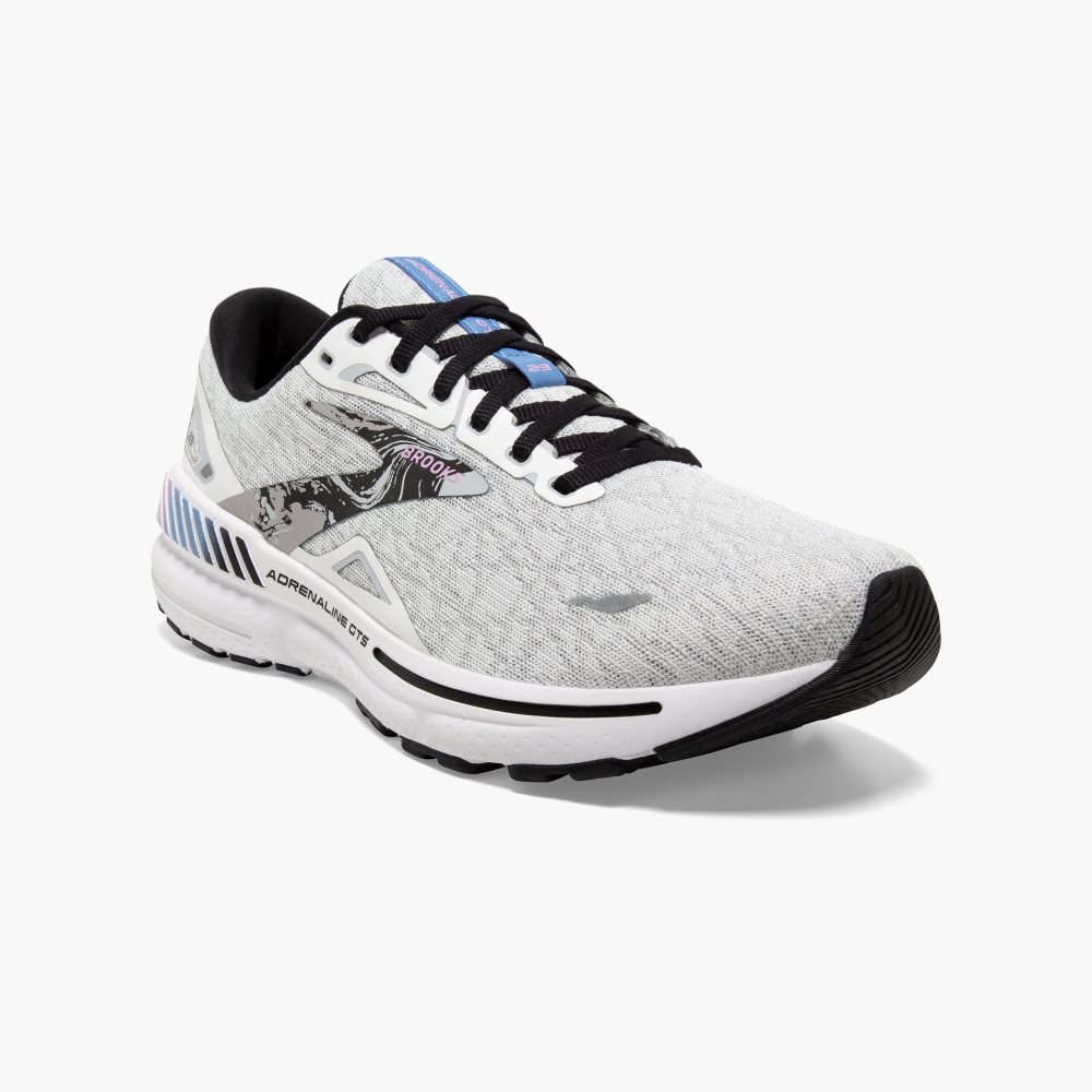 Brooks Adrenaline GTS 23 White / Black / Purple | 92VZSQDTM