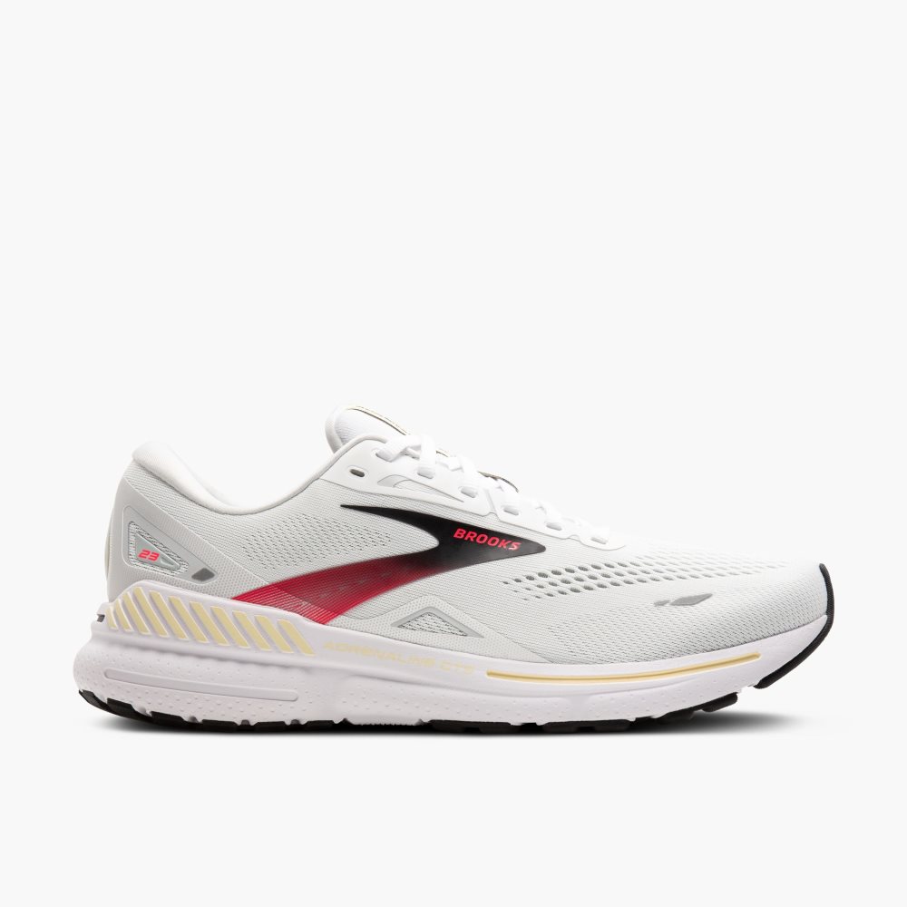 Brooks Adrenaline GTS 23 White / Cream / Pink | 40AFLXNMT