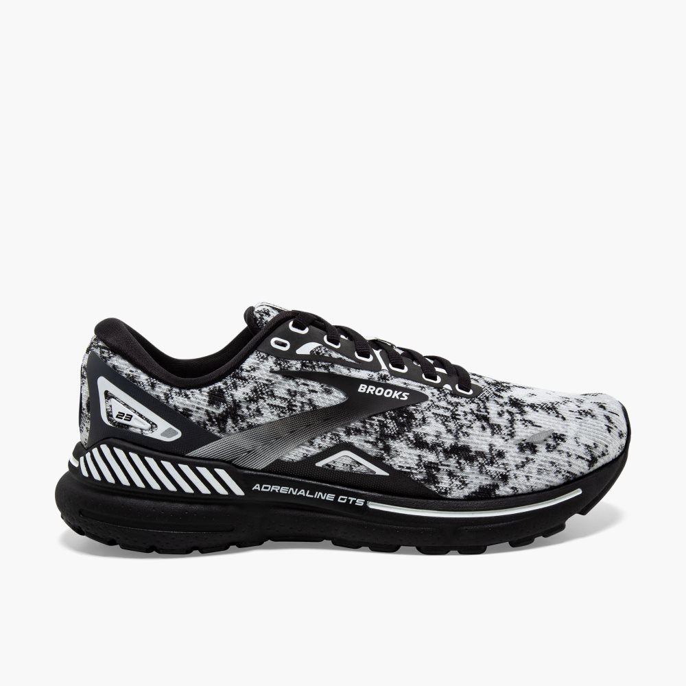 Brooks Adrenaline GTS 23 White / Grey / Black | 80DQJPLXH