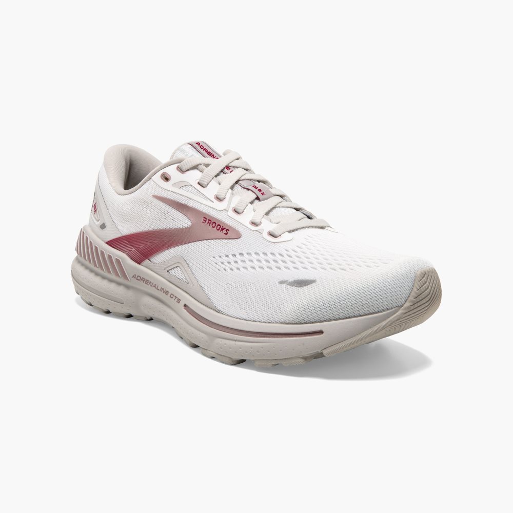 Brooks Adrenaline GTS 23 White / Grey / Rose Gold | 72HZIONSY