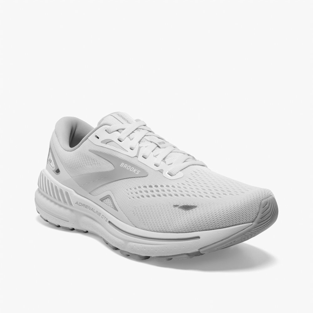 Brooks Adrenaline GTS 23 White / Silver | 26ODZTBCP