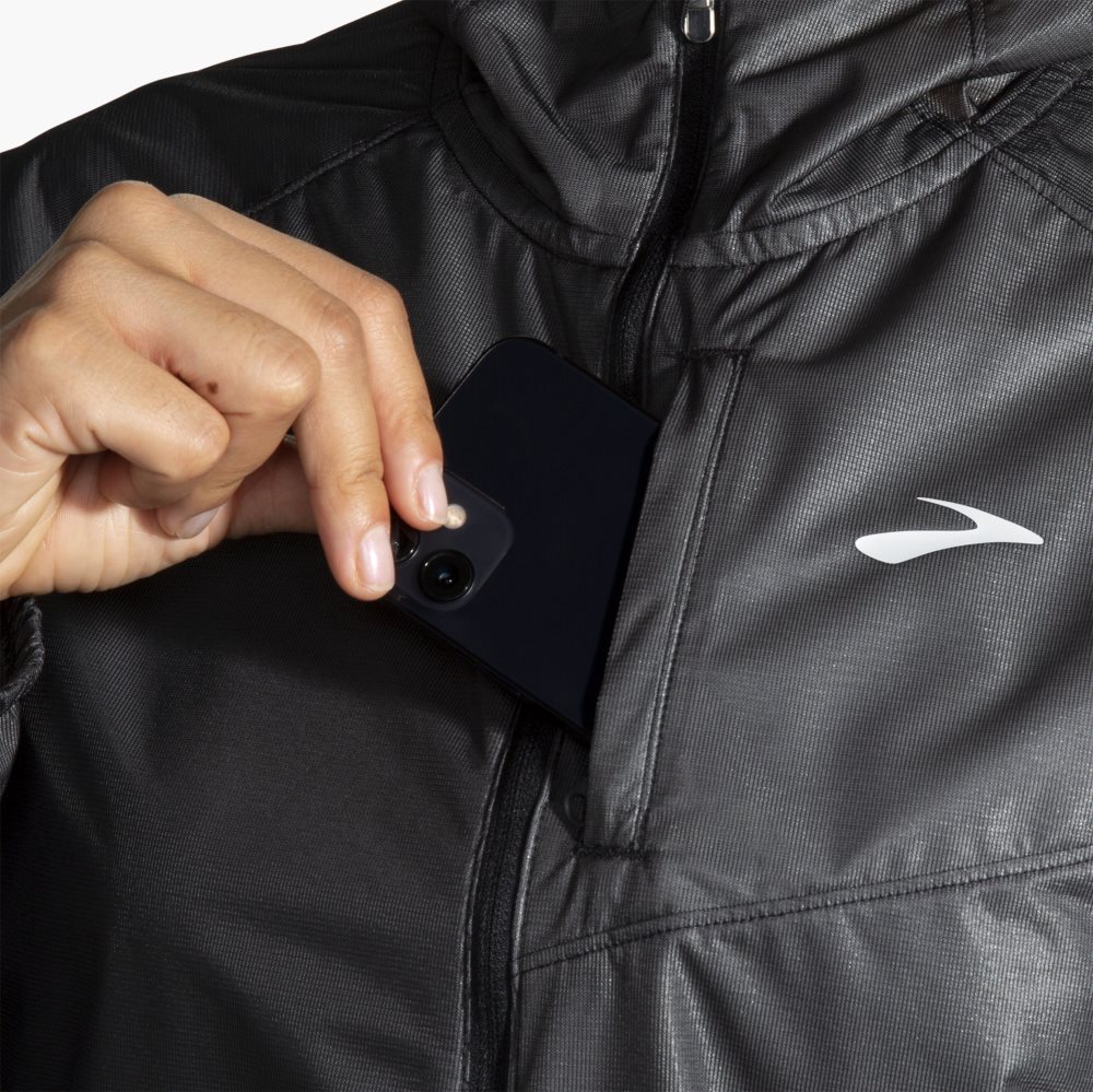 Brooks All Altitude Jacket Black | 20FVETDOG