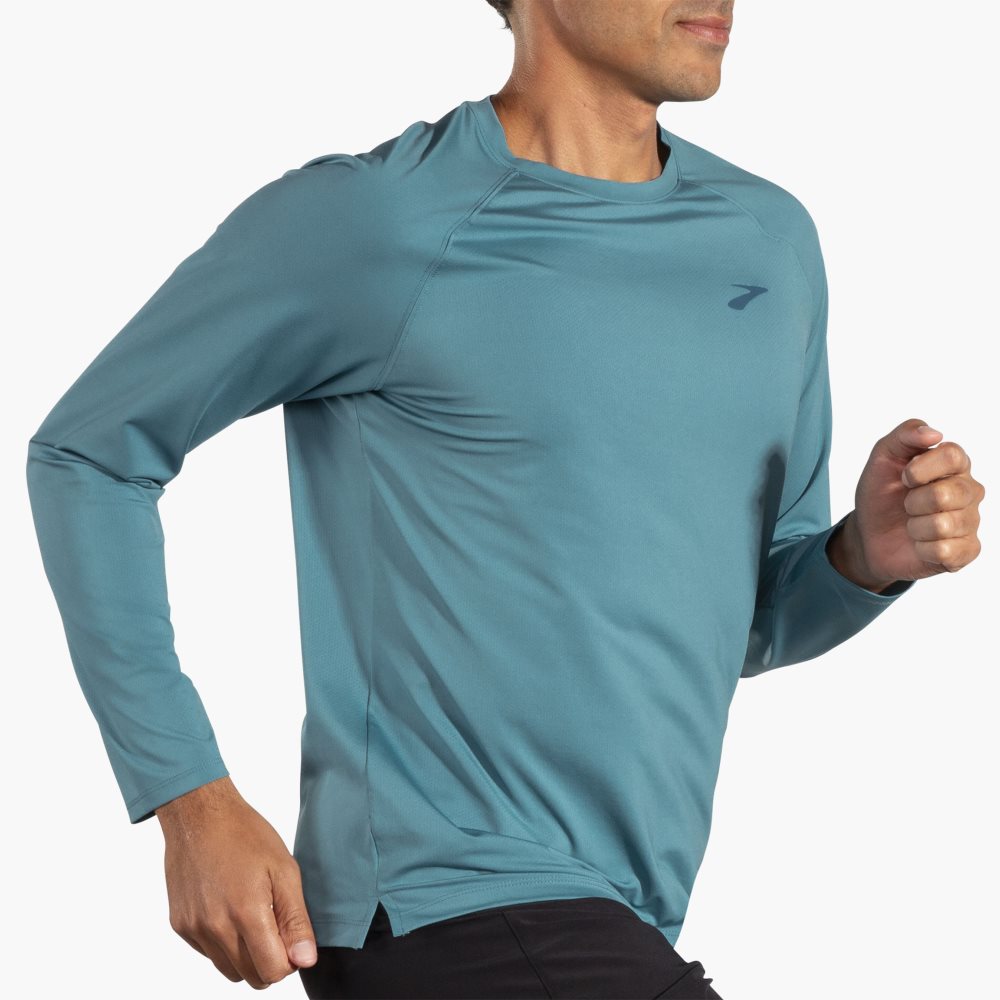 Brooks Atmosphere Long Sleeve 2.0 Blue | 31GWTCPDN