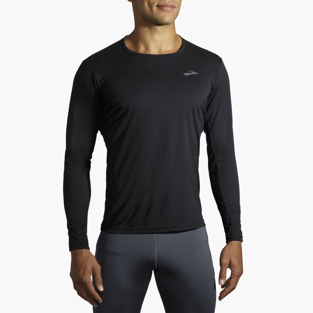 Brooks Atmosphere Long Sleeve Black | 83YIGOSLF