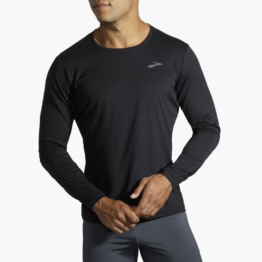 Brooks Atmosphere Long Sleeve Black | 83YIGOSLF