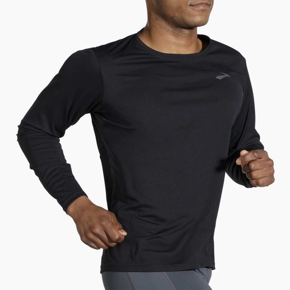 Brooks Atmosphere Long Sleeve Black | 83YIGOSLF