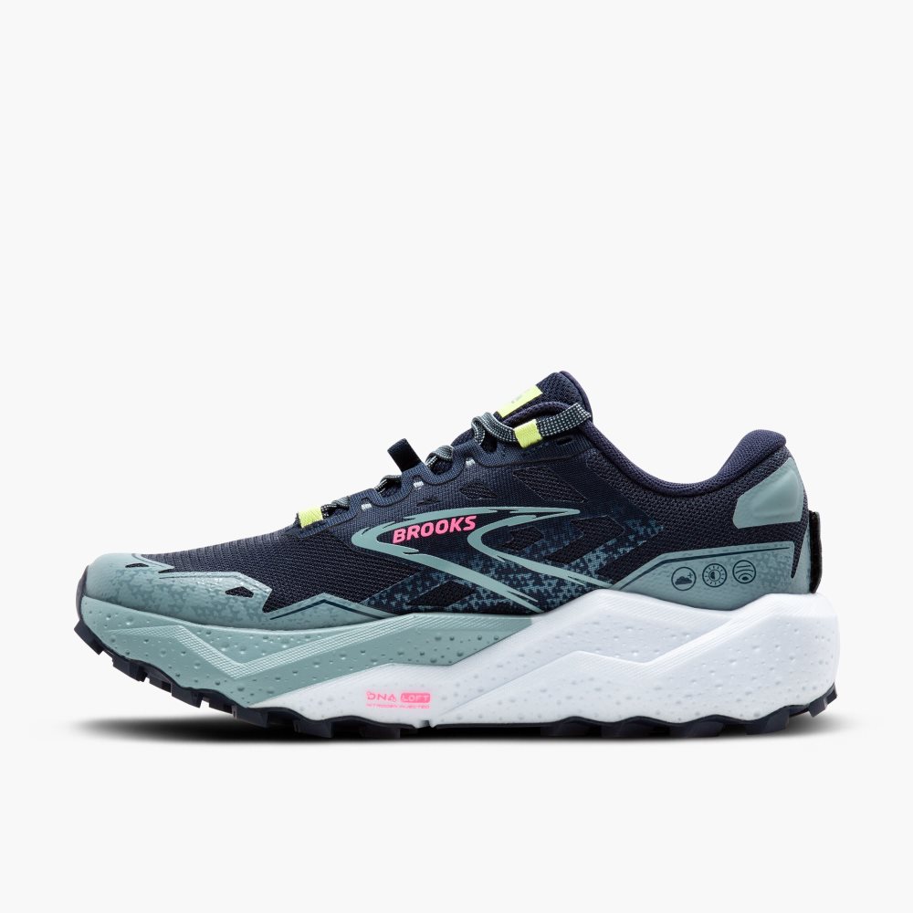 Brooks Caldera 7 Navy / Light Green | 65AJUXWDQ