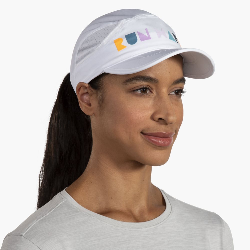 Brooks Chaser Hat White | 28KEIMDVF