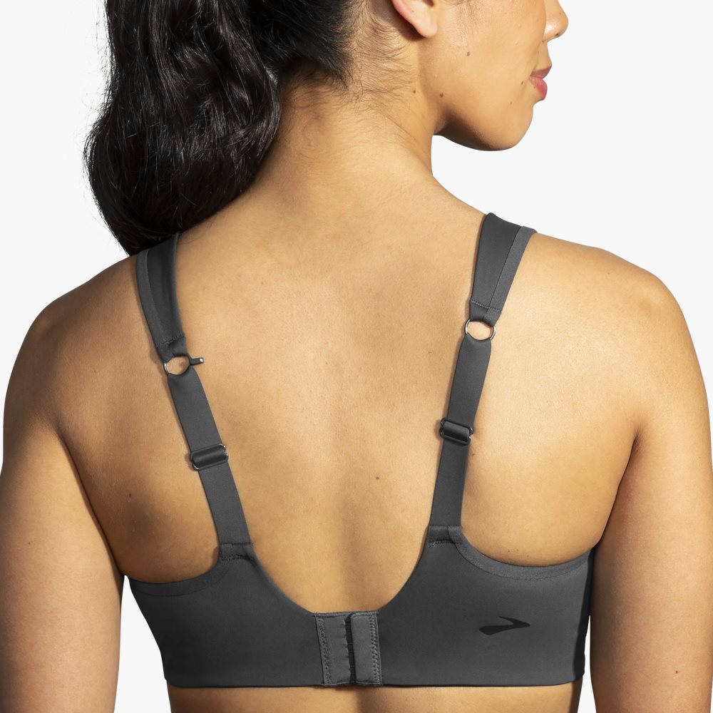 Brooks Convertible Sports Bra Asphalt | 04CQPEDBN