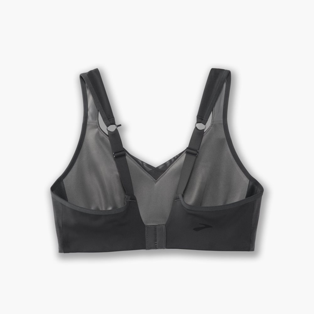 Brooks Convertible Sports Bra Asphalt | 04CQPEDBN