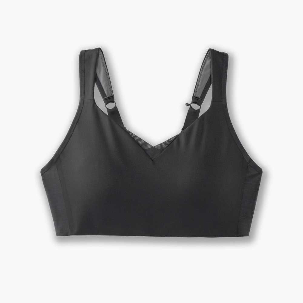 Brooks Convertible Sports Bra Asphalt | 04CQPEDBN