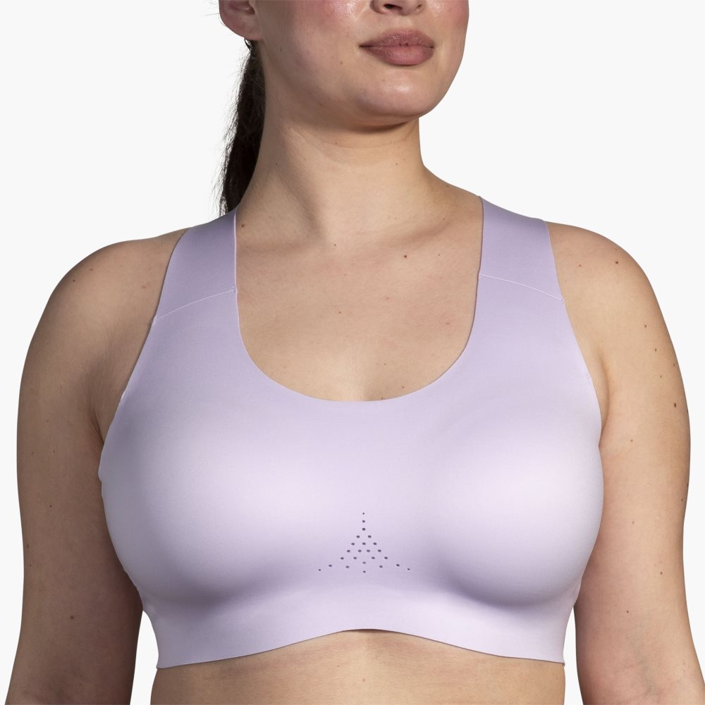 Brooks Crossback 2.0 Sports Bra Light Purple | 65LFGBVDI