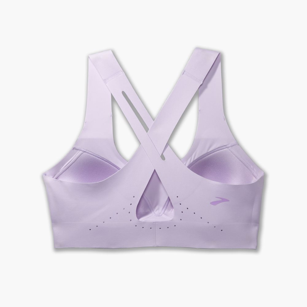 Brooks Crossback 2.0 Sports Bra Light Purple | 65LFGBVDI