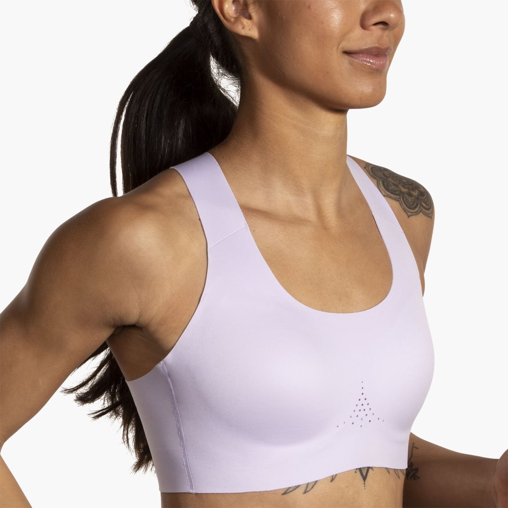 Brooks Crossback 2.0 Sports Bra Light Purple | 65LFGBVDI