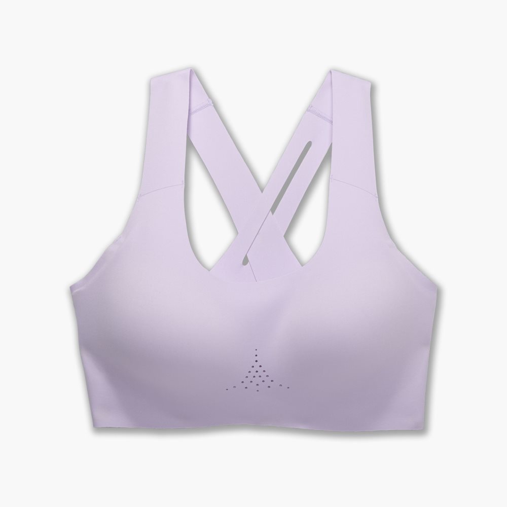 Brooks Crossback 2.0 Sports Bra Light Purple | 65LFGBVDI