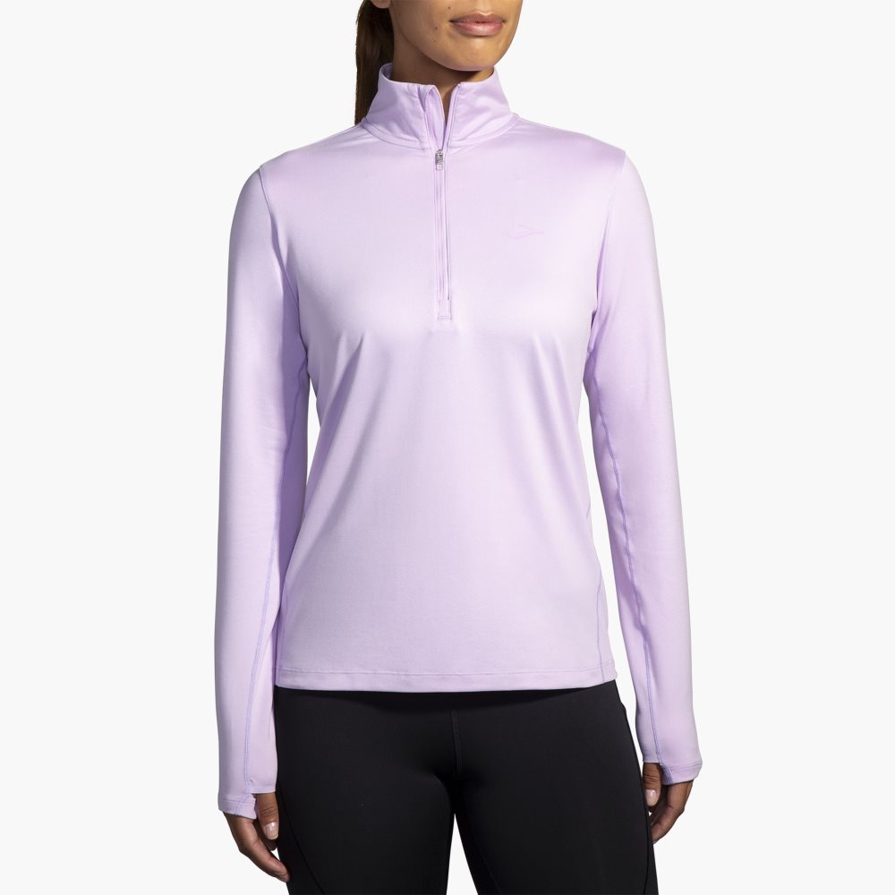 Brooks Dash 1/2 Zip 2.0 Light Purple | 97JQMPEKB