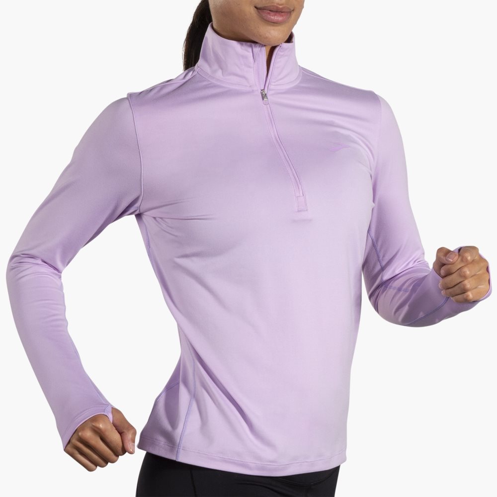 Brooks Dash 1/2 Zip 2.0 Light Purple | 97JQMPEKB