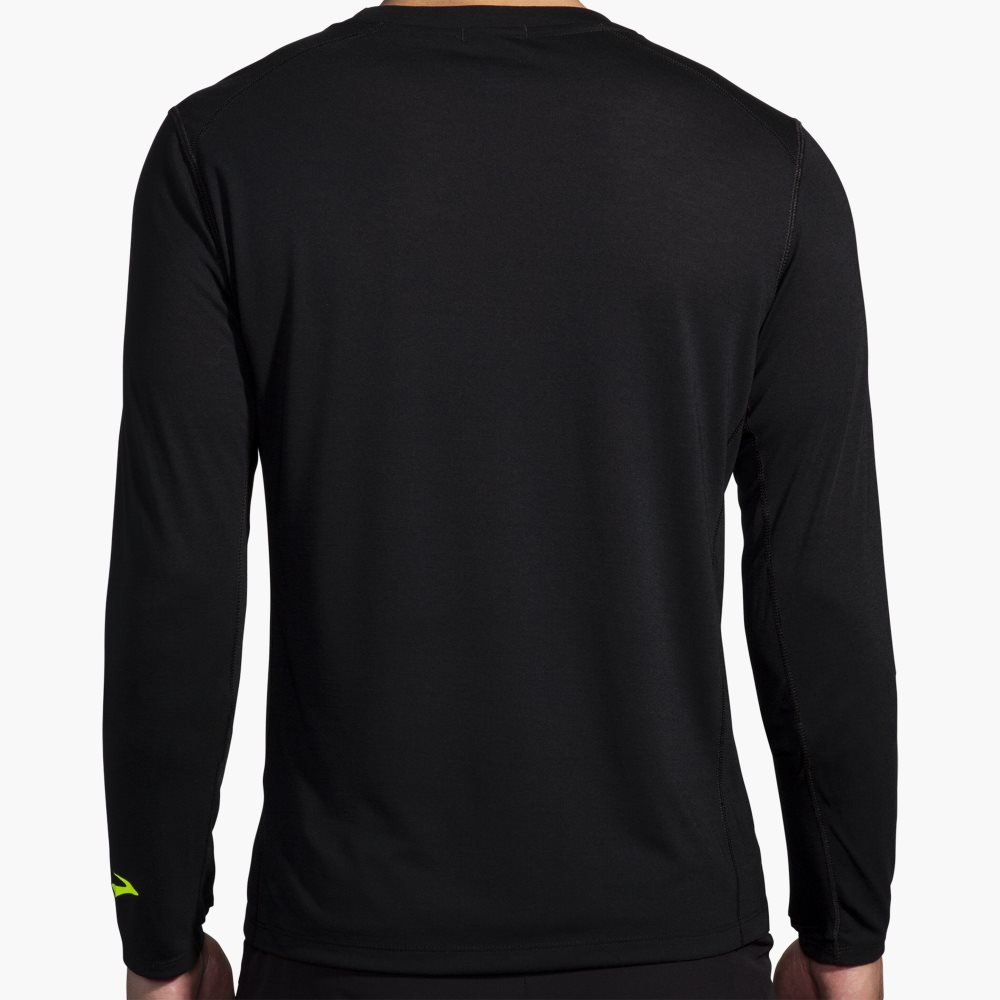 Brooks Distance Long Sleeve 3.0 Black | 67XOPCKWY