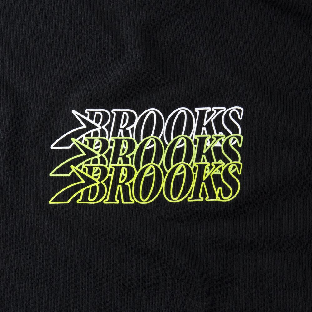 Brooks Distance Long Sleeve 3.0 Black | 67XOPCKWY