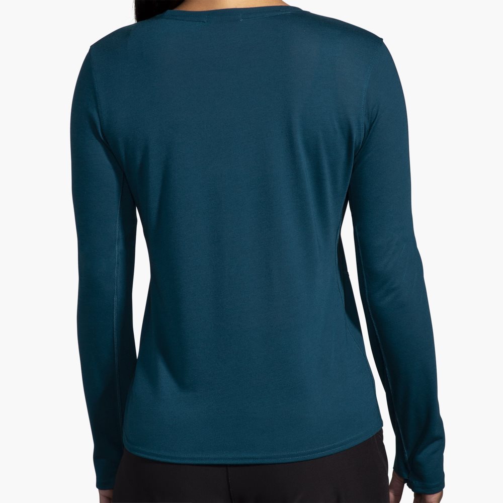 Brooks Distance Long Sleeve 3.0 Htr Ocean Drive/RH | 17FDLYOEK