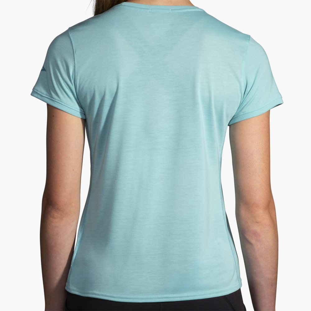 Brooks Distance Short Sleeve 3.0 Light Turquoise | 96XAIBVHG