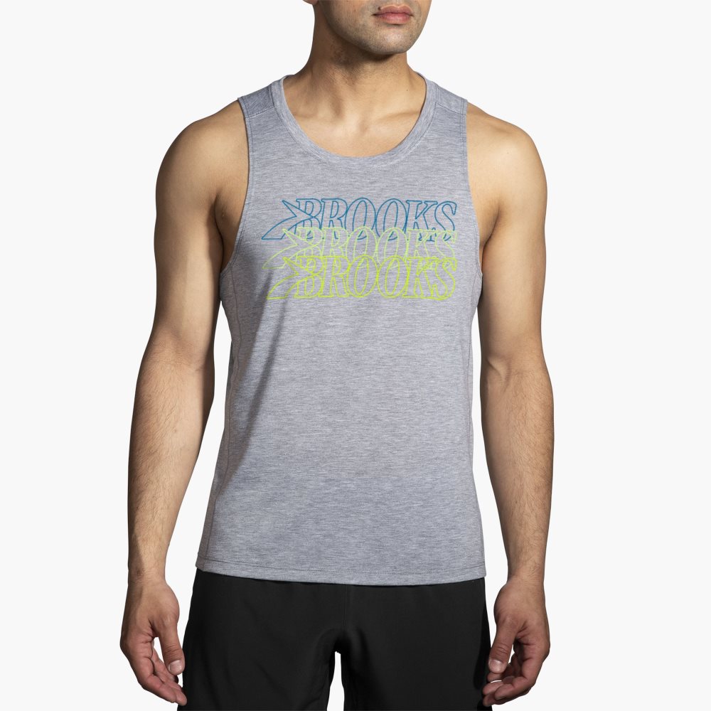 Brooks Distance Tank 3.0 Grey | 48EYGTZDR