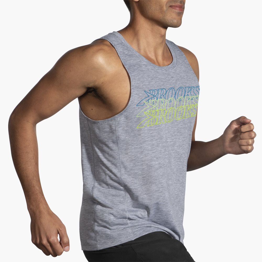 Brooks Distance Tank 3.0 Grey | 48EYGTZDR